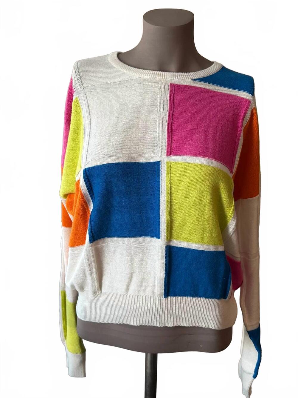 NEW WISPR women's bianca crew sweater in ice water